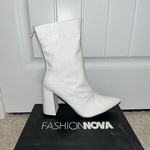 White Ankle Boots